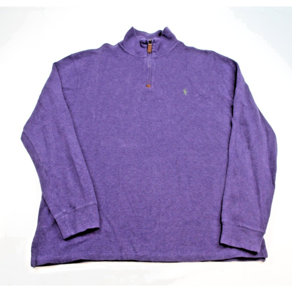 Men's Polo Ralph Lauren Pullover, 1/4 Zip Sweater Size Large